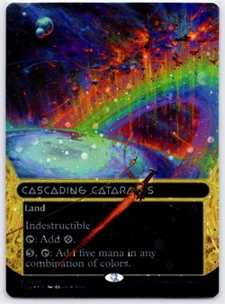 Edge of Eternities Cascading Cataracts M 95 Galaxy Foil Mythic MTG - Image 1