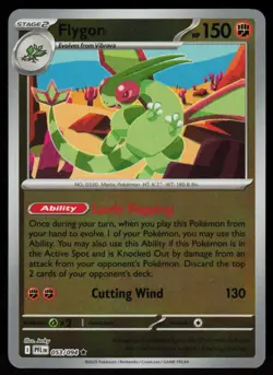Flygon 053/094 Rare Phantasmal Flames Pokemon Reverse Holo Near Mint - Image 1