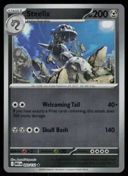 Steelix 093/132 Rare Mega Evolution Pokemon Reverse Holo Near Mint - Image 1