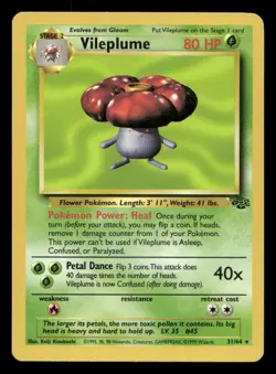 Vileplume 31/64 Jungle Unlimited LP Pokemon - Image 1