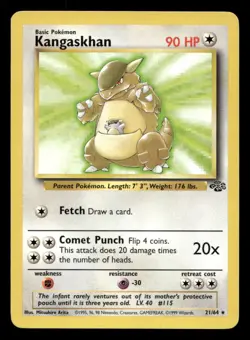 Kangaskhan 21/64 Jungle Unlimited LP Pokemon - Image 1