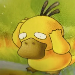 Nintendo Pokemon TCG Psyduck No.054 Fossil Regular 50 HP JP 1996 - Image 2