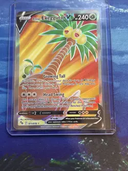 Pokemon TCG-Alolan Exeggutor V 071/078 Pokemon Go Full Art Ultra Rare NM - Image 1