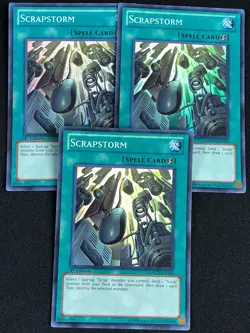 YUGIOH SCRAPSTORM DREV-EN048 1ST SUPER X3 LP - Image 1