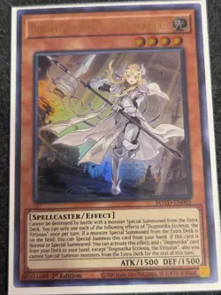 Yugioh Dogmatika Ecclesia, The Virtuous ROTD-EN005 Ultra Rare 1st Ed VLP - Image 1
