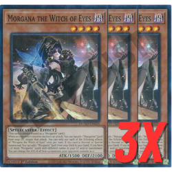 Yugioh Morgana the Witch of Eyes (DUAD-EN026) 1st Ed SUPER RARE HOLO (NM) (3X) - Image 1