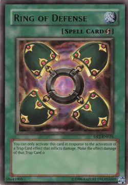 Yugioh Ring of Defense DP2-EN026 Ultra Rare LP - Image 1