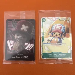One Piece TCG Chopper Convention Promo Sealed & 1 Don Netflix chopper promo - Image 1