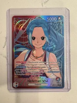 2026 One Piece Heroines Edition Nefeltari Vivi Leader Alt Art #EB03-001 NM - Image 3