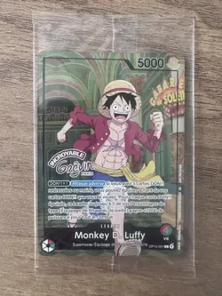Carte One Piece TCG – Monkey D. Luffy OP13-001 – Musee Grevin Paris Exclusive FR - Image 1