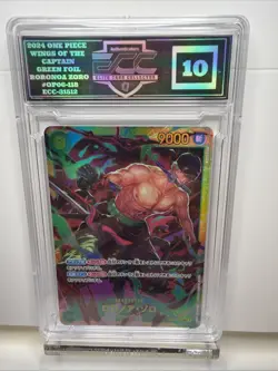 One Piece CCG Roronoa Zoro OP06-118 Wings of the Captain Secret Rare Foil ECC 10 - Image 1
