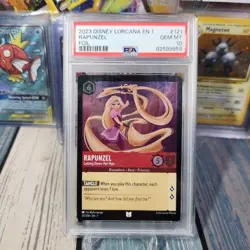 Disney Lorcana The First Chapter Rapunzel Letting Down Her Hair #121 FOIL PSA 10 - Image 1