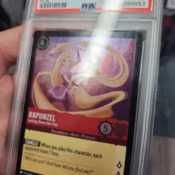 Disney Lorcana The First Chapter Rapunzel Letting Down Her Hair #121 FOIL PSA 10 - Image 3