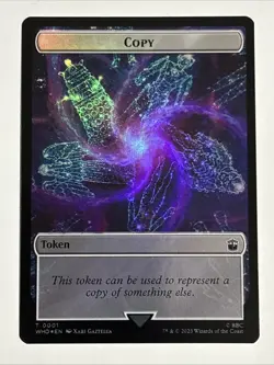 MTG Universes Beyond: Doctor Who Copy/Alien Insect Token Foil 0001/0019 NM - Image 1