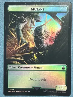 MTG Soldier // Mutant Double-Sided Token Foil Doctor Who NM - Image 2