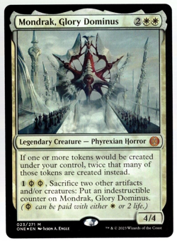 Mondrak, Glory Dominus 023/271 Mythic Foil All Will Be One MTG Near Mint - Image 1