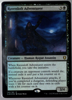 Ravenloft Adventurer 142/361 Rare Foil Baldur's Gate MTG Near Mint - Image 1