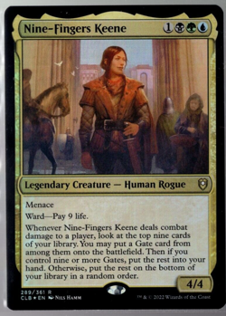Nine-Fingers Keene 289/361 Rare Foil Baldur's Gate MTG Near Mint - Image 1