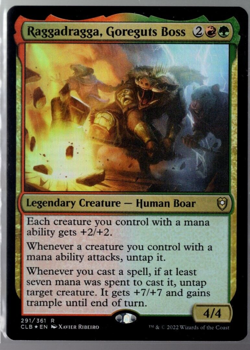 Raggadragga, Goreguts Boss 291/361 Rare Foil Baldur's Gate MTG Near Mint - Image 1