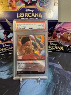 Disney Lorcana Maui Hero To All Enchanted #212 PSA 10 Gem Mint - Image 1