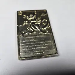 Pokemon 23K Gold Plated Mewtwo Trading Card 1999 Burger King Limited Edition - Image 4