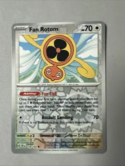 Pokemon TCG * SV Stellar Crown * 118/142 Fan Rotom * REVERSE HOLO C * FRESH PK - Image 1
