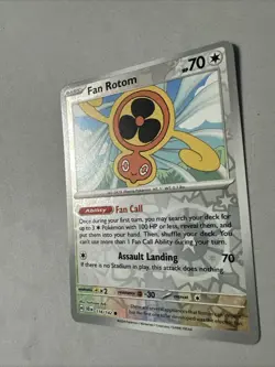 Pokemon TCG * SV Stellar Crown * 118/142 Fan Rotom * REVERSE HOLO C * FRESH PK - Image 2