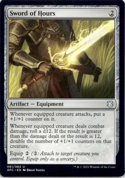 Sword of Hours AFC #61 Forgotten Realms Magic: The Gathering NM - Image 1
