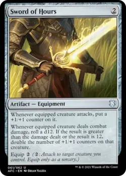 Sword of Hours AFC #61 Forgotten Realms Magic: The Gathering NM - Image 3