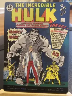 MTG Marvel Super Heroes Bruce Banner The Incredible Hulk M 0390 Foil Borderless - Image 1