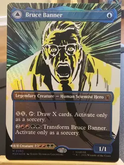 MTG Marvel Super Heroes Bruce Banner The Incredible Hulk M 0390 Foil Borderless - Image 2