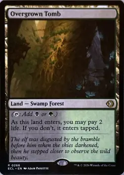 Magic: The Gathering (MTG) - Overgrown Tomb - Lorwyn Eclipsed (ECL) R0266 - Image 1