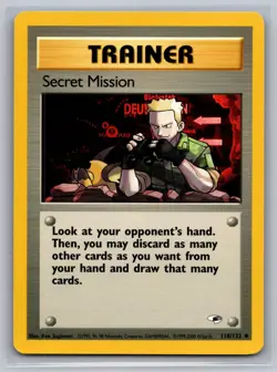 Secret Mission 118/132 LP Gym Heroes Unlimited Pokemon - Image 1