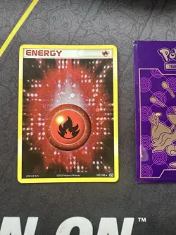 Pokemon Card Fire Energy Basic 102/106 Reverse Holo Rare 167💎NM💎 - Image 1
