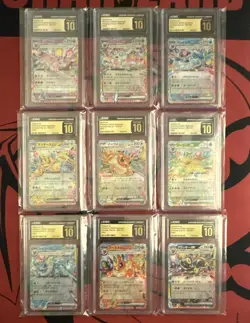Pokemon Eevee ex (2024) Terastal Fest ex Japanese Holo Set CGC Pristine 10 - Image 1