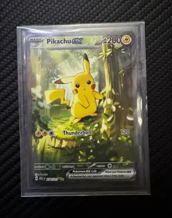Pikachu ex Secret Rare Full Art Holo Scarlet & Violet 276/217 Pokemon TCG - Image 1