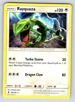 Rayquaza 106/145 Rare Guardians Rising Pokemon Near Mint - Image 1
