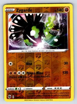 Zygarde 028/073 Holo Rare Champion's Path Pokemon Reverse Holo Near Mint - Image 1