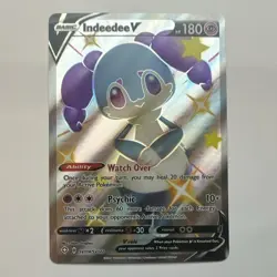 The Pokemon Company Indeedee V SV114/SV122 Shining Fates Shiny Holo Rare Eng - Image 1