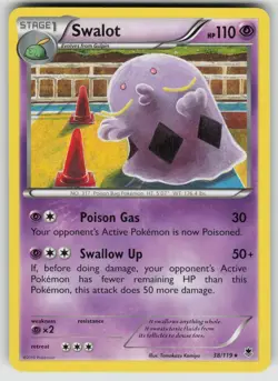 Swalot 38/119 Rare Phantom Forces Pokemon Lightly Played - Image 1