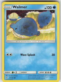 Wailmer 45/236 Common Cosmic Eclipse Pokemon Lightly Played - Image 1