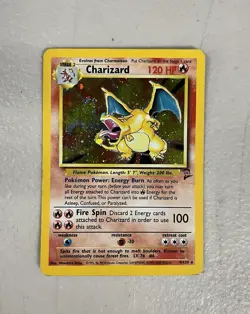 Pokemon TCG Charizard 2nd Base Set Holo Unlimited 4/130 - Image 1
