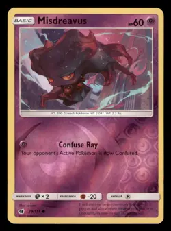 Misdreavus 39/111 Common Crimson Invasion Pokemon TCG Reverse Holo NM - Image 1