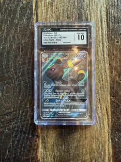 2017 POKEMON SUN & MOON #142 FULL ART/UMBREON GX 142/149 PSA 💎CGC 10💎 - Image 1