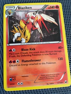 Pokemon Blaziken - 17/108 - Holo Rare Black & White 5: Dark Explorers NM - Image 1