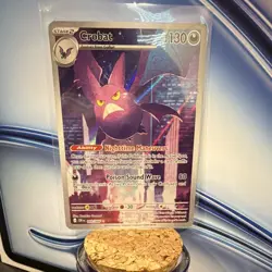 The Pokemon Company Crobat 093/159 Crown Zenith Rare Holo ENG HP130 2023 - Image 1