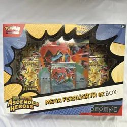 2x The Pokemon Company Mega Evolution Ascended Heroes Emboar & Feraligatr ex Box - Image 4