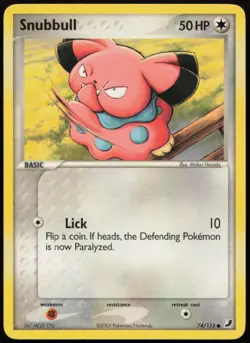 Snubbull 74/115 NM Unseen Forces Common Pokemon - Image 1