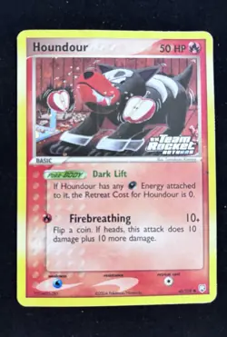 Houndour 60/109 Team Rocket Returns Reverse Holo 50 HP Common English - Image 1