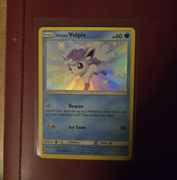 The Pokemon Company Alolan Vulpix SV8/SV94 Hidden Fates Shiny Holo Rare ENG HP60 - Image 1